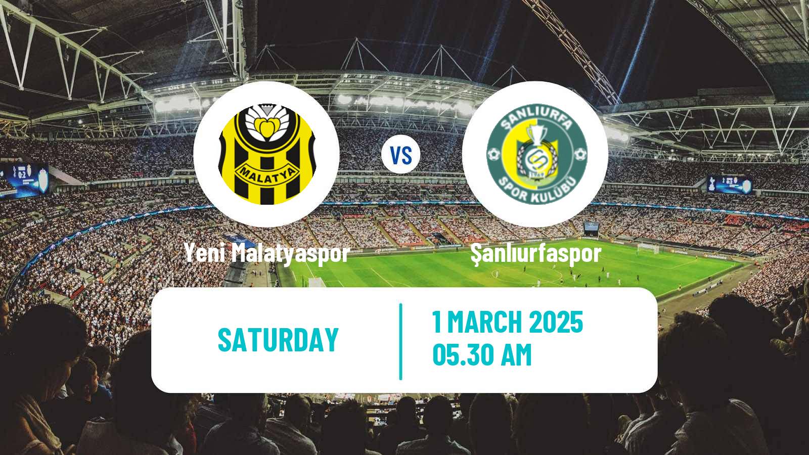 Soccer Turkish First League Yeni Malatyaspor - Şanlıurfaspor