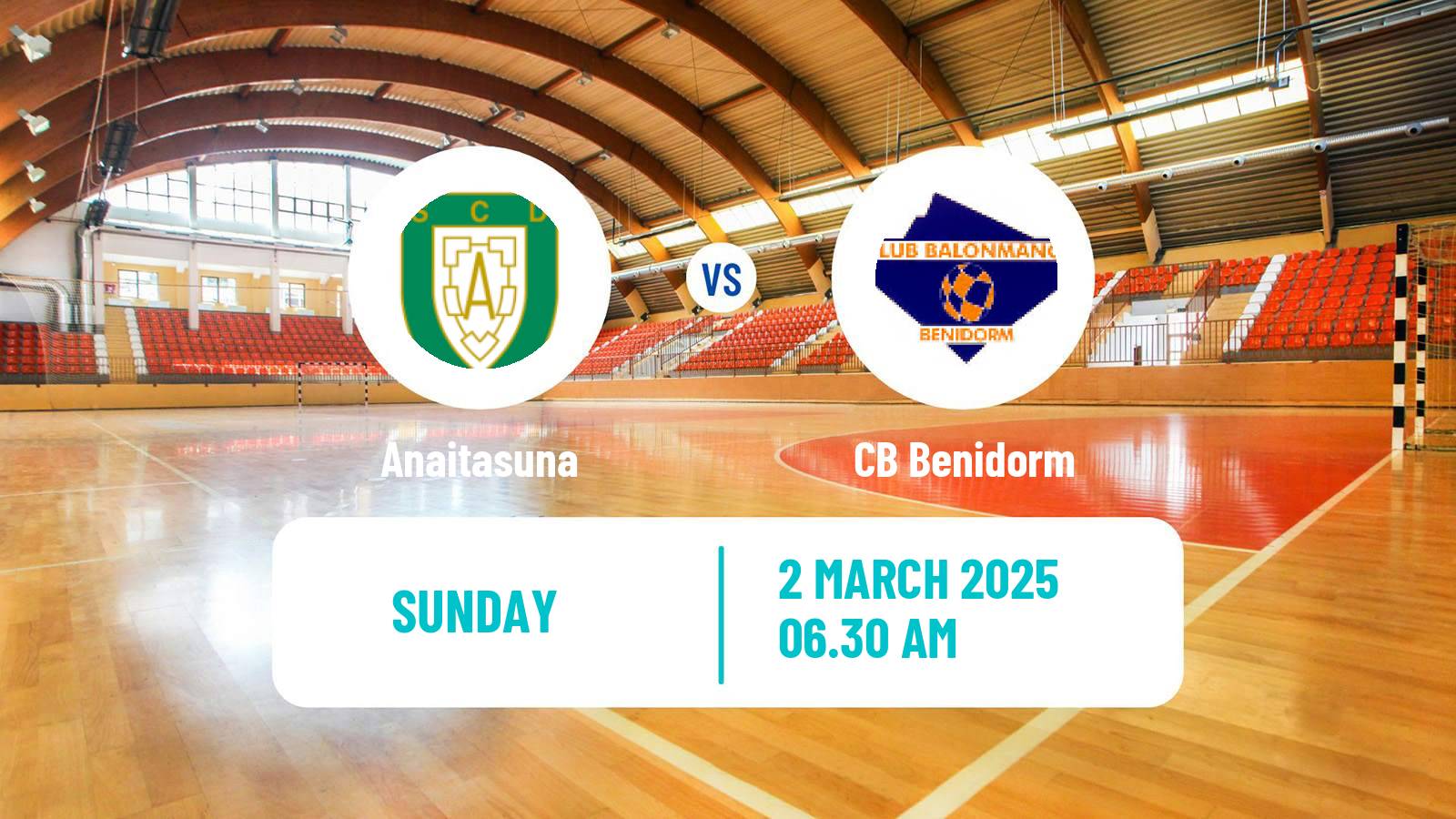 Handball Spanish Liga ASOBAL Anaitasuna - Benidorm