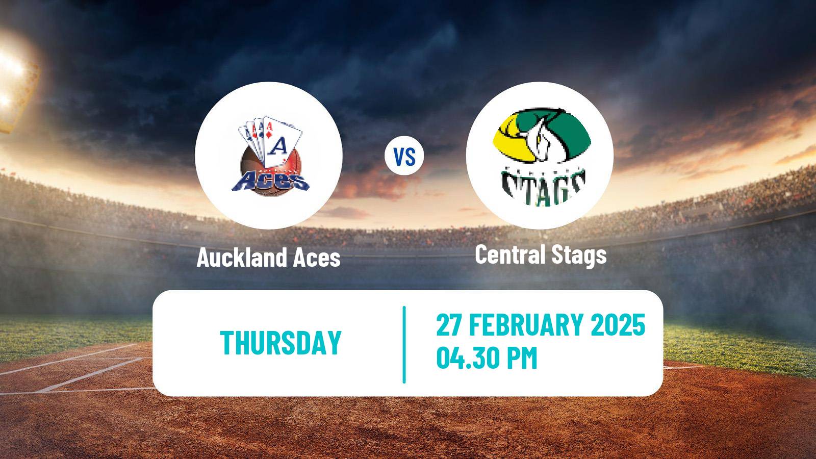 Cricket Ford Trophy Auckland Aces - Central Stags