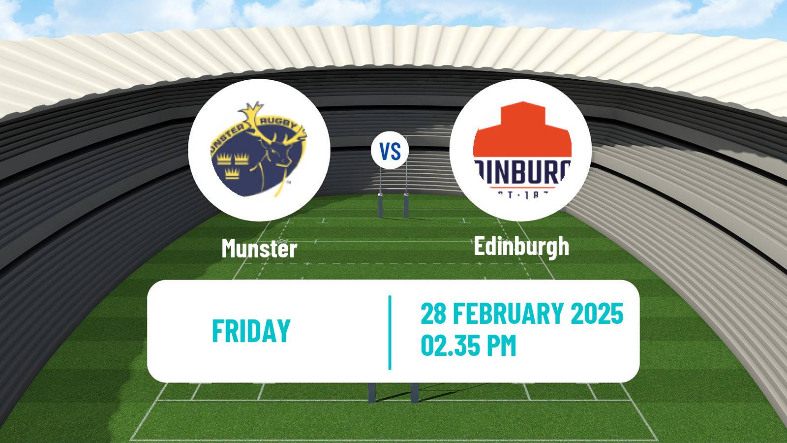 Rugby union United Rugby Championship Munster - Edinburgh