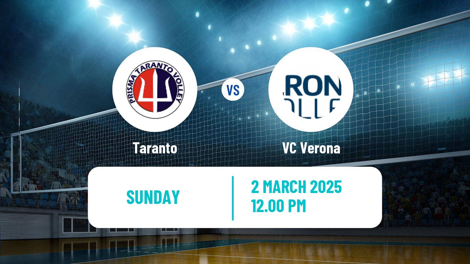 Volleyball Italian SuperLega Volleyball Taranto - Verona