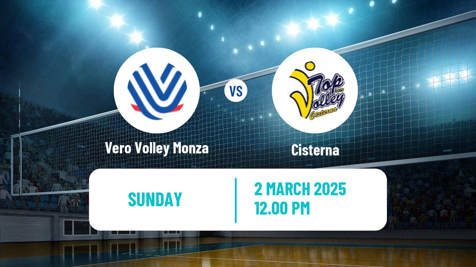 Volleyball Italian SuperLega Volleyball Vero Volley Monza - Cisterna