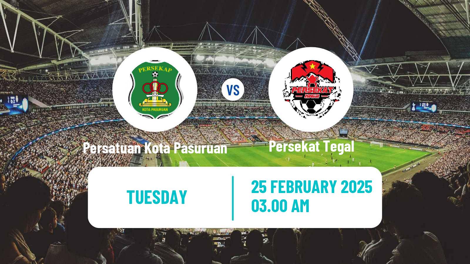 Soccer Indonesian Liga 2 Persatuan Kota Pasuruan - Persekat Tegal