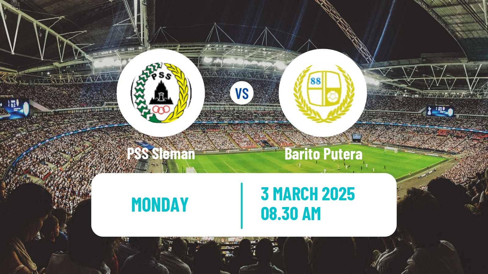 Soccer Indonesian Liga 1 PSS Sleman - Barito Putera