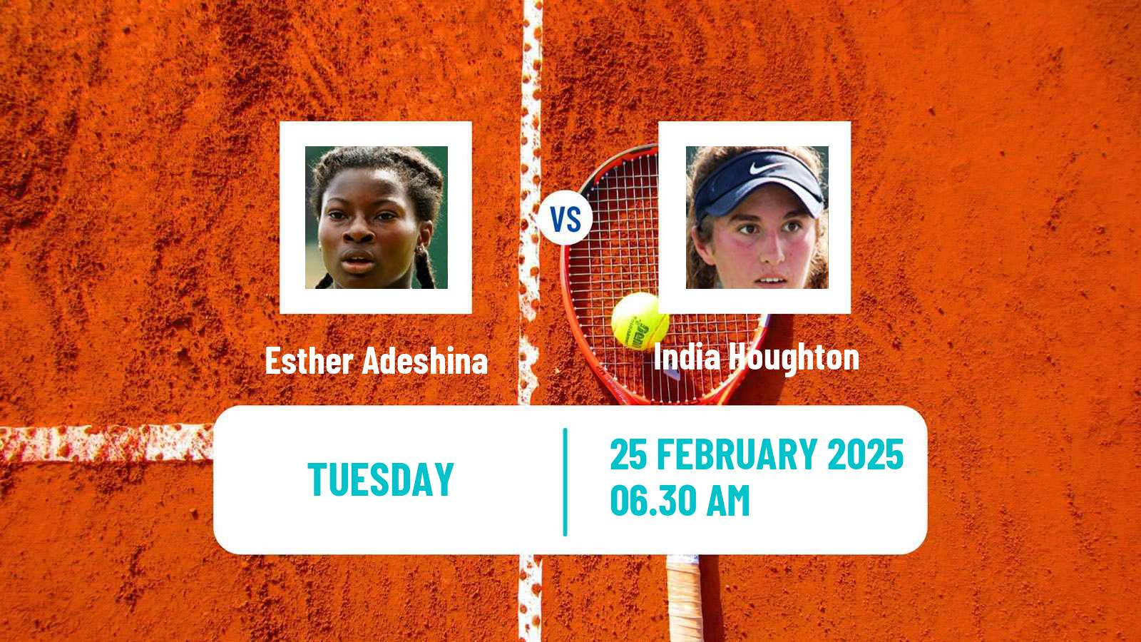 Tennis ITF W15 Monastir 8 Women Esther Adeshina - India Houghton