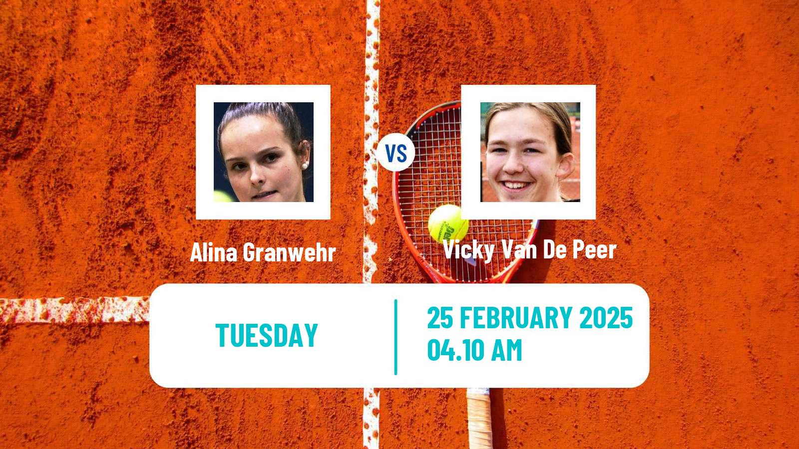 Tennis ITF W15 Monastir 8 Women Alina Granwehr - Vicky Van De Peer