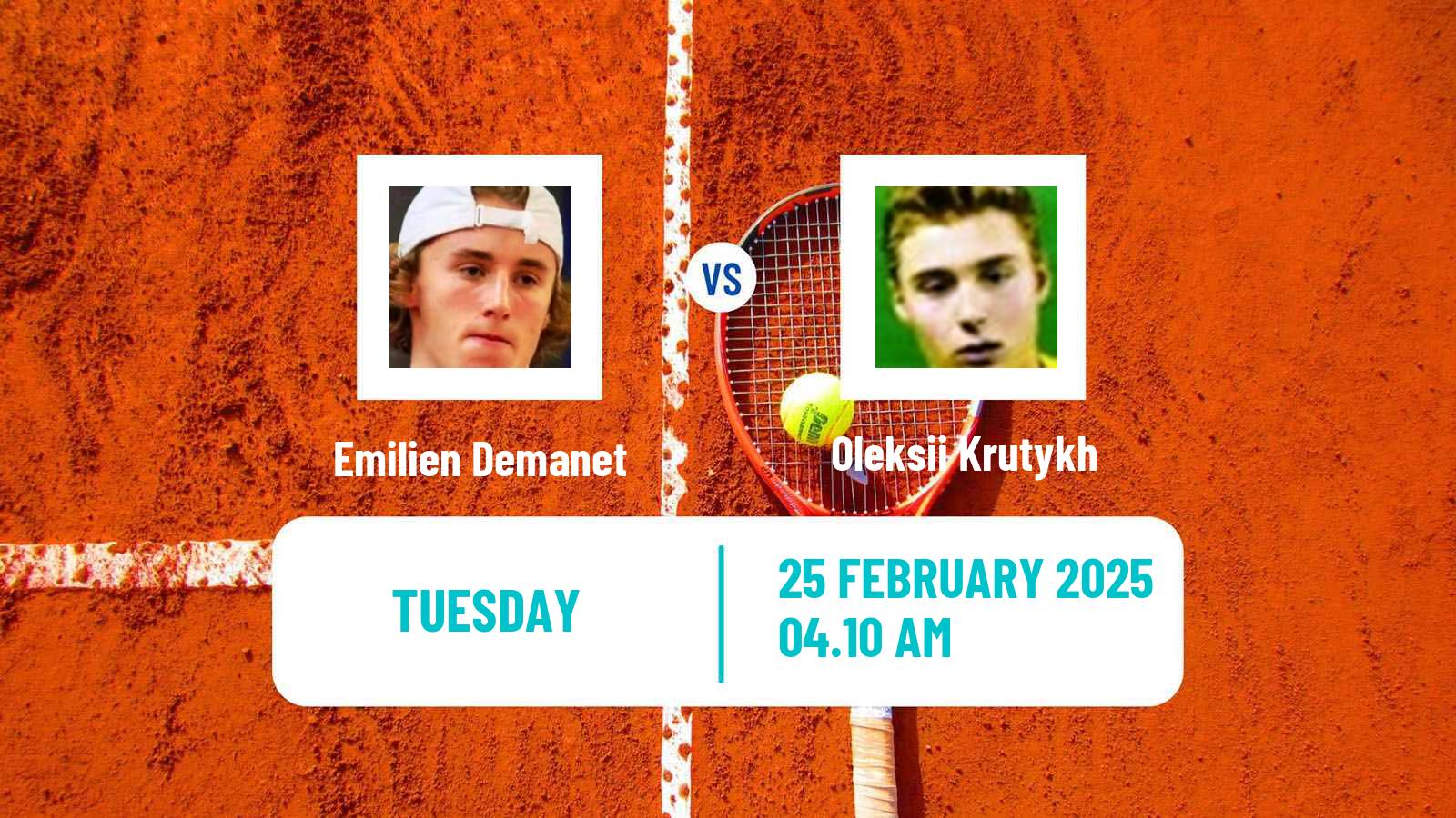 Tennis ITF M15 Monastir 53 Men Emilien Demanet - Oleksii Krutykh