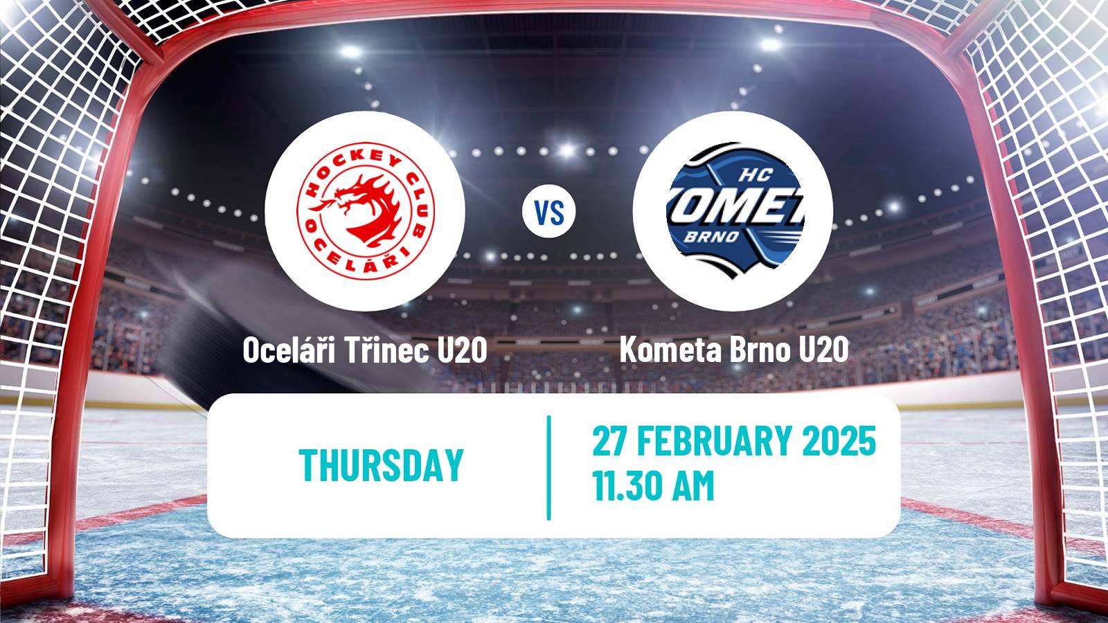 Hockey Czech ELJ Oceláři Třinec U20 - Kometa Brno U20