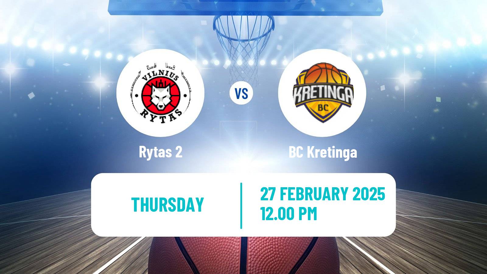 Basketball Lietuvos NKL Rytas 2 - Kretinga