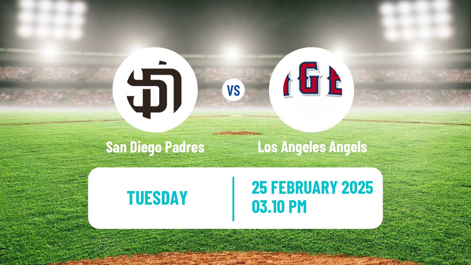 Baseball MLB Spring Training San Diego Padres - Los Angeles Angels