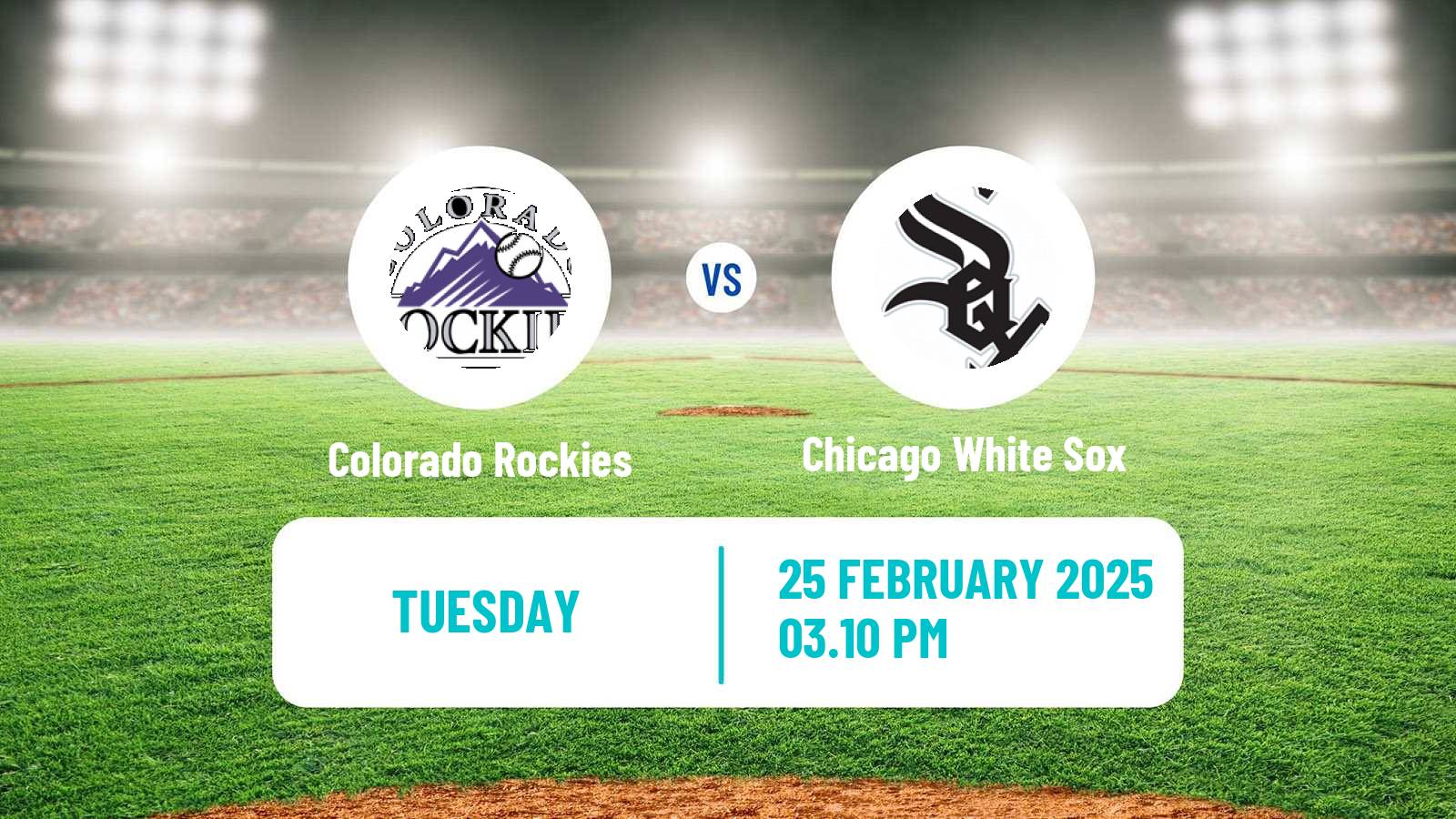 Baseball MLB Spring Training Colorado Rockies - Chicago White Sox