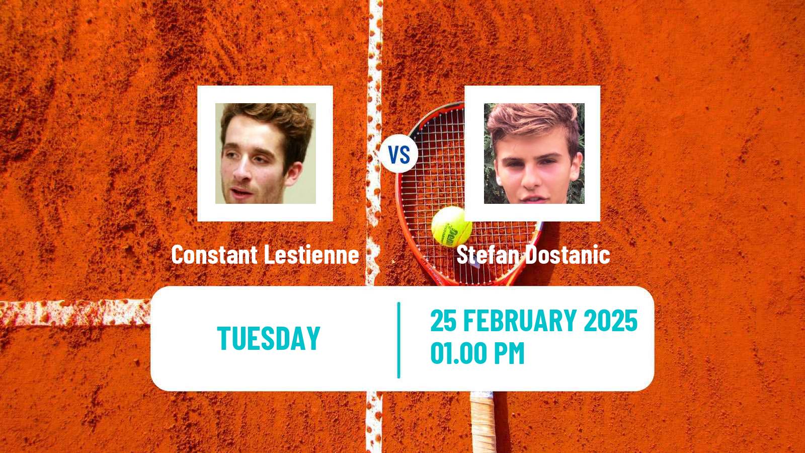 Tennis San Diego Challenger Men Constant Lestienne - Stefan Dostanic