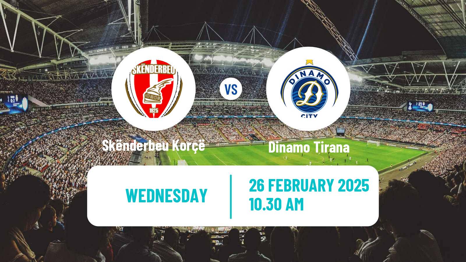 Soccer Albanian Cup Skënderbeu Korçë - Dinamo Tirana