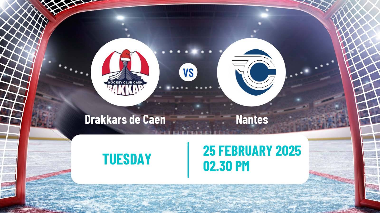 Hockey French D1 Ice Hockey Drakkars de Caen - Nantes