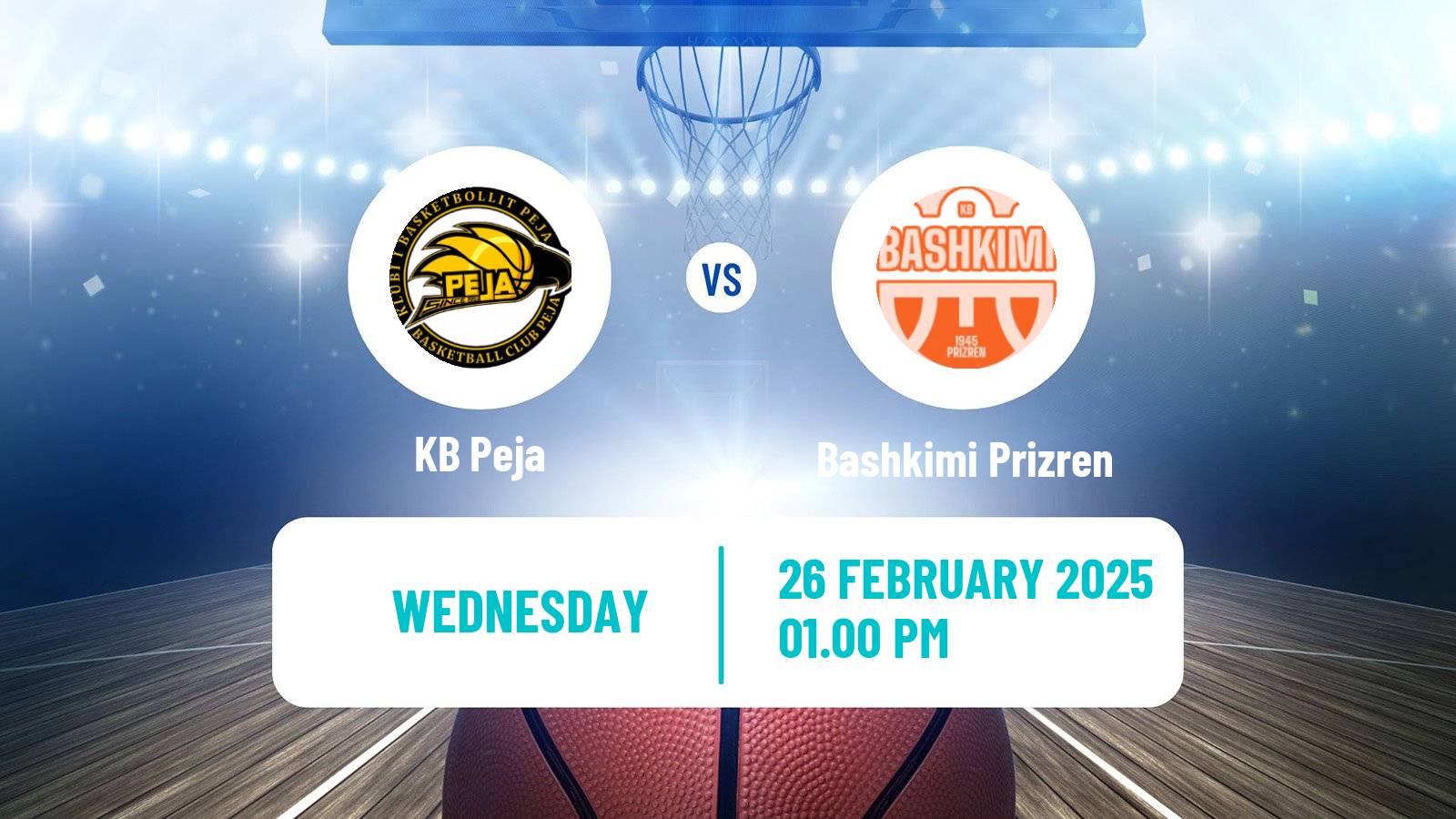 Basketball Kosovo Superliga Basketball Peja - Bashkimi Prizren