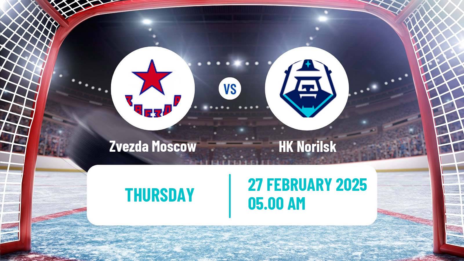 Hockey VHL Zvezda Moscow - Norilsk