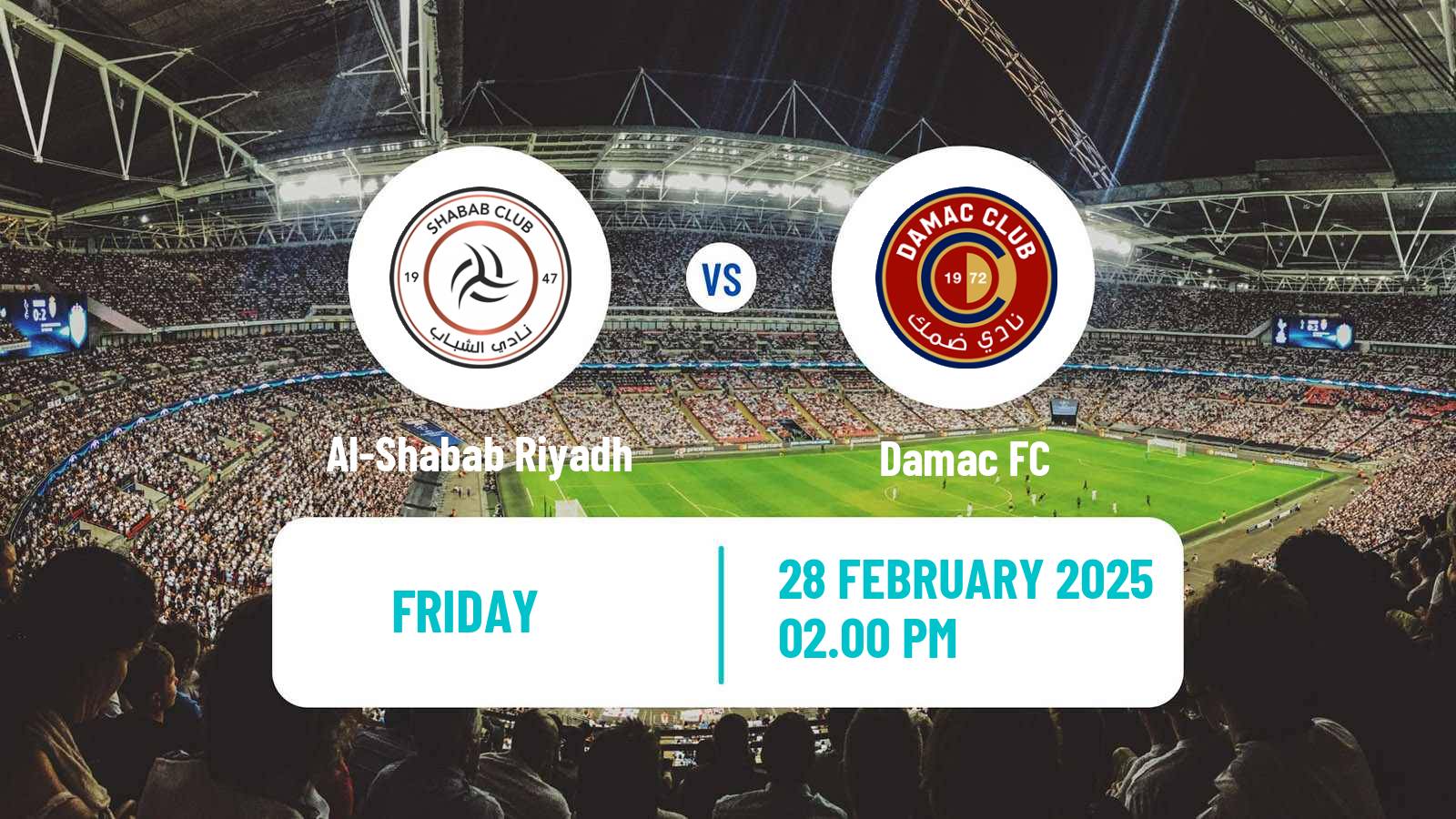 Soccer Saudi Professional League Al-Shabab Riyadh - Damac