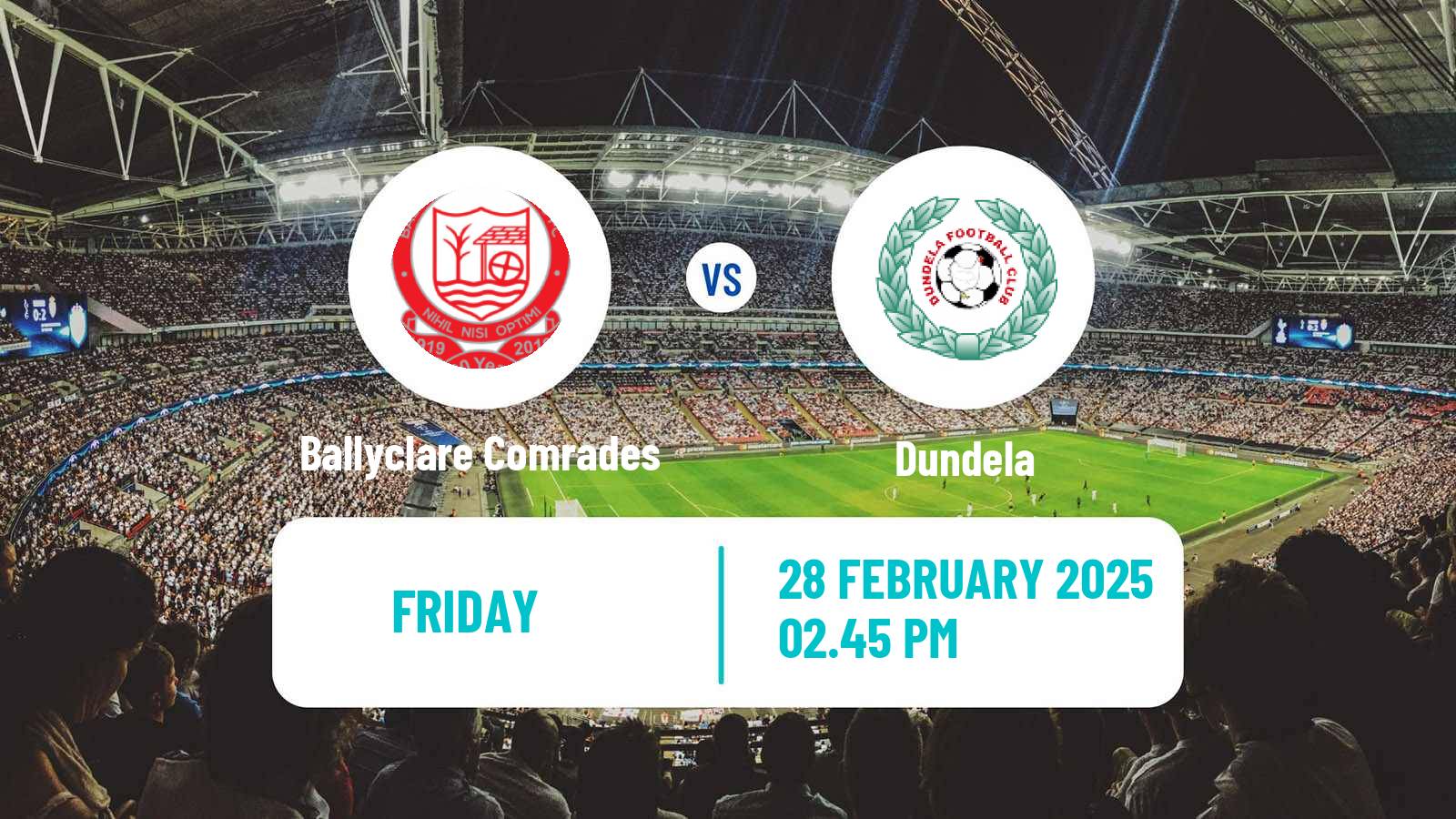 Soccer Northern Irish Championship Ballyclare Comrades - Dundela