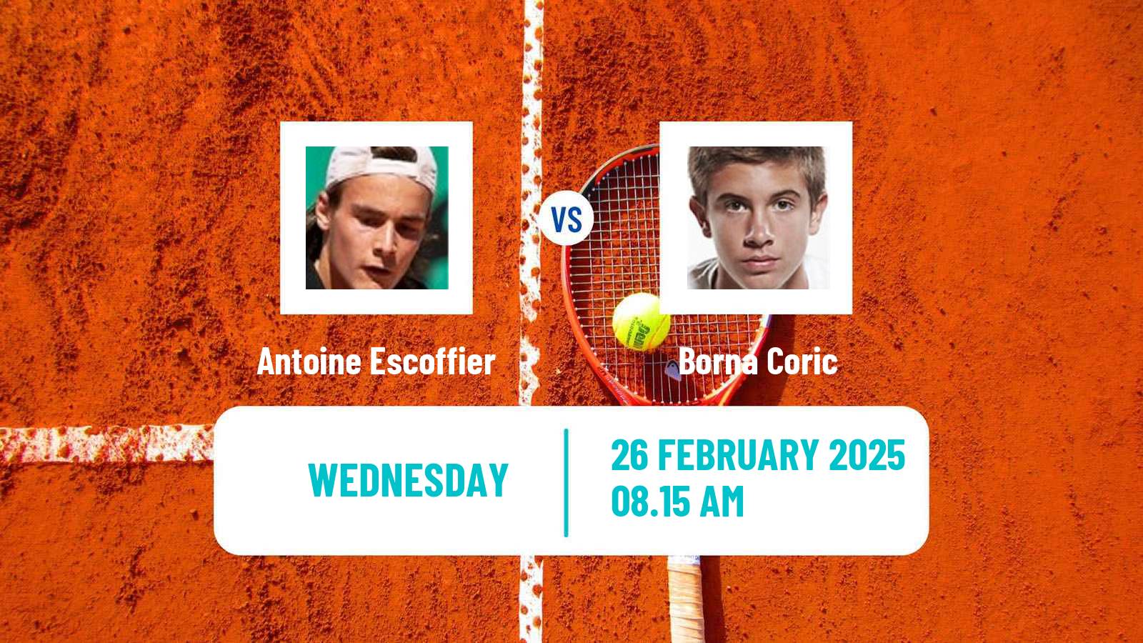 Tennis Lugano Challenger Men Antoine Escoffier - Borna Coric