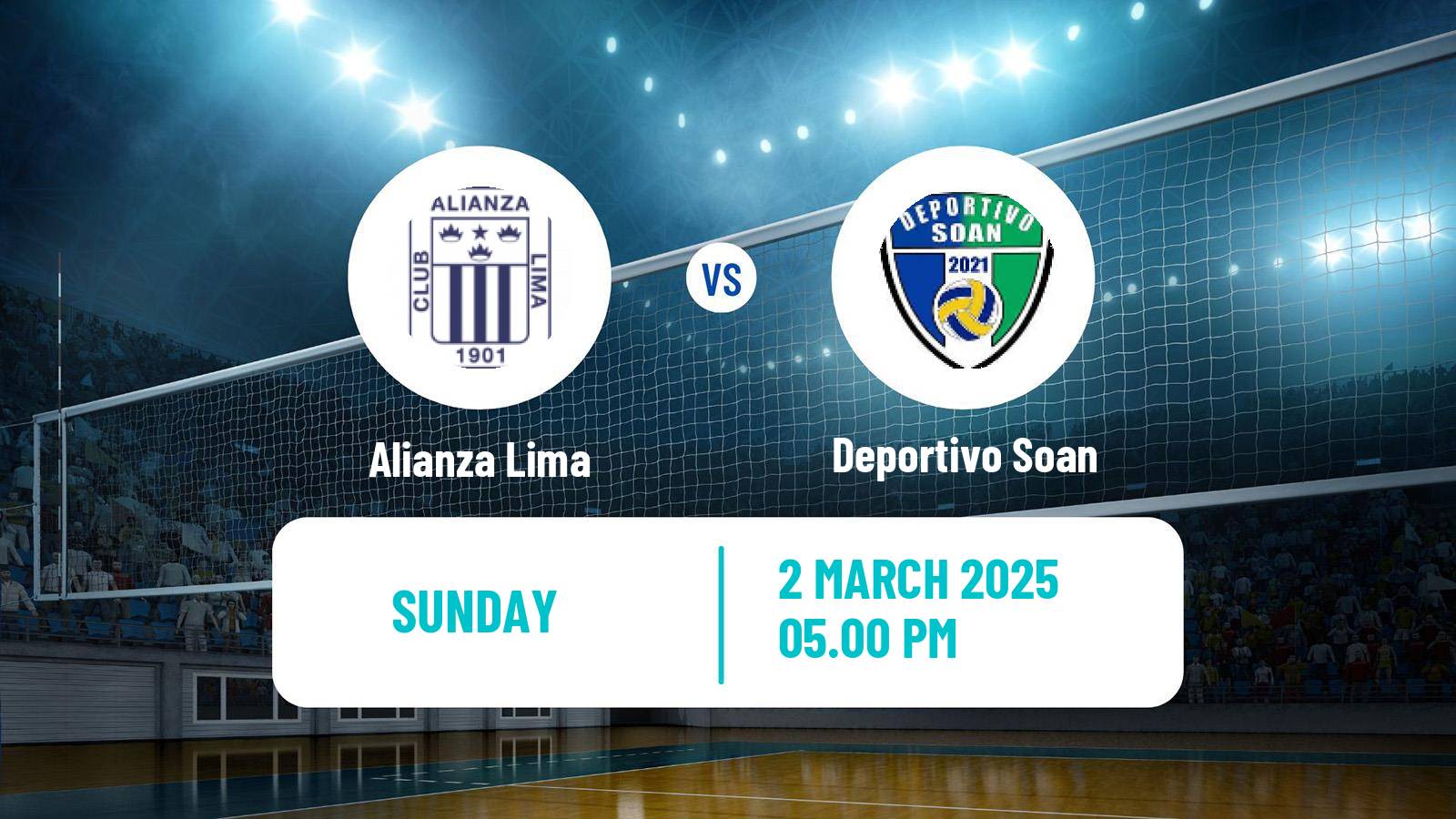 Volleyball Peruvian LNSV Women Alianza Lima - Deportivo Soan