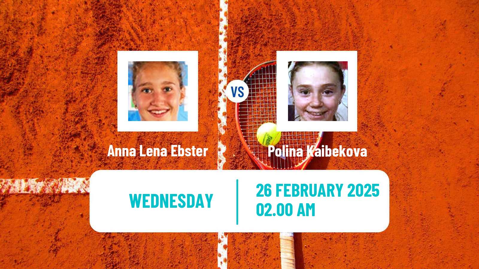 Tennis ITF W15 Pretoria 2 Women Anna Lena Ebster - Polina Kaibekova