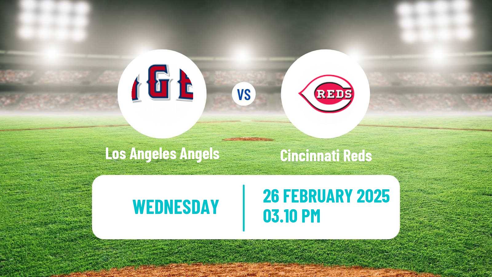 Baseball MLB Spring Training Los Angeles Angels - Cincinnati Reds