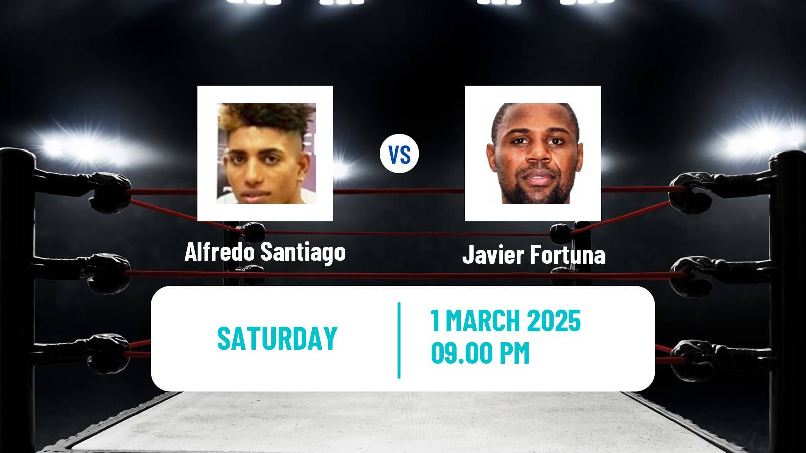 Boxing Super Lightweight WBO Nabo Title Men Alfredo Santiago - Javier Fortuna