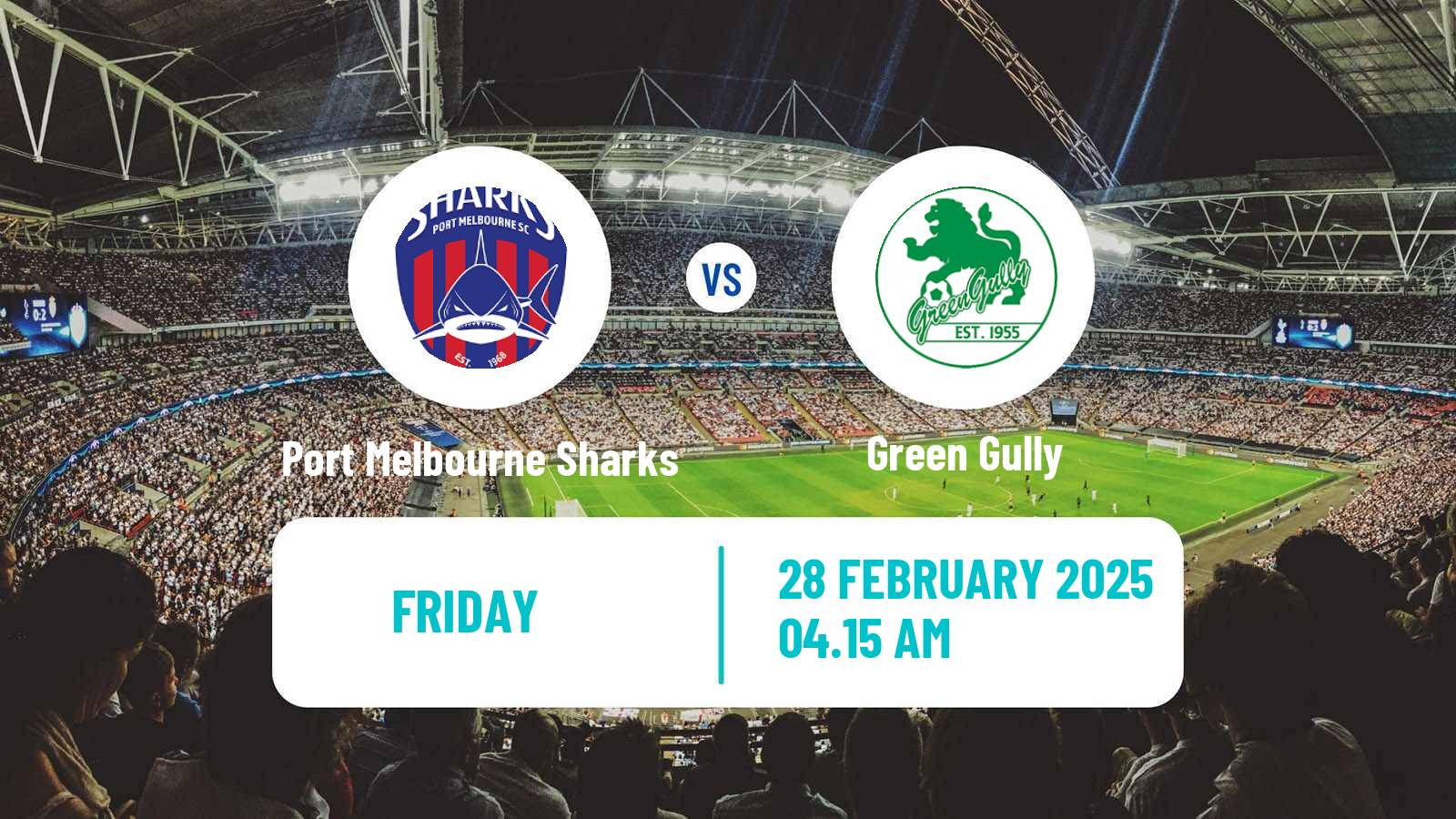 Soccer Australian NPL Victoria Port Melbourne Sharks - Green Gully