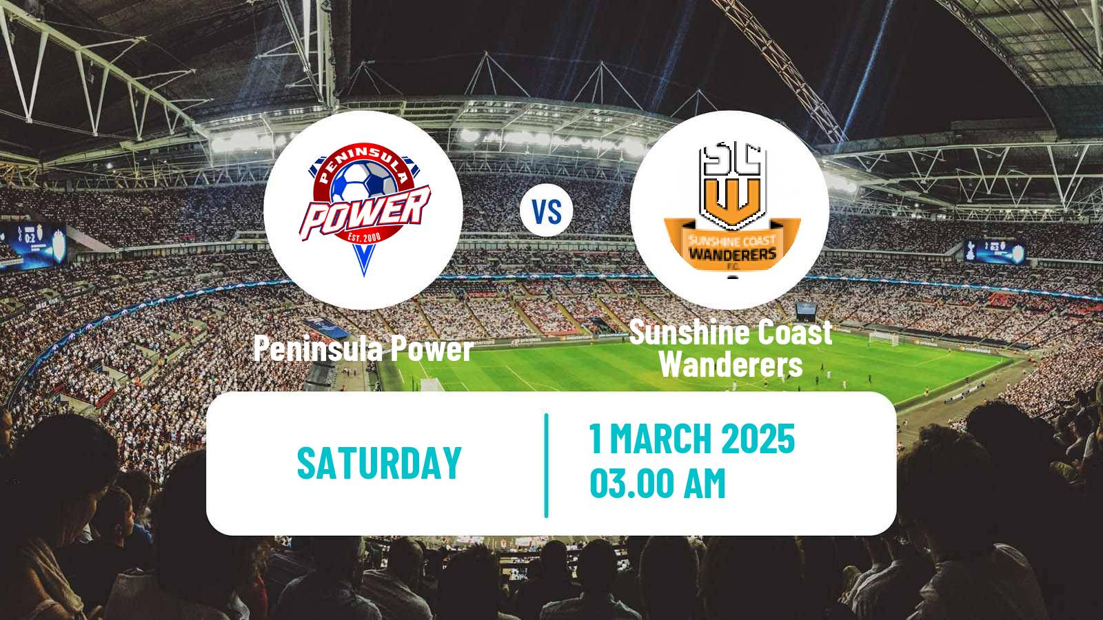 Soccer Australian NPL Queensland Peninsula Power - Sunshine Coast Wanderers