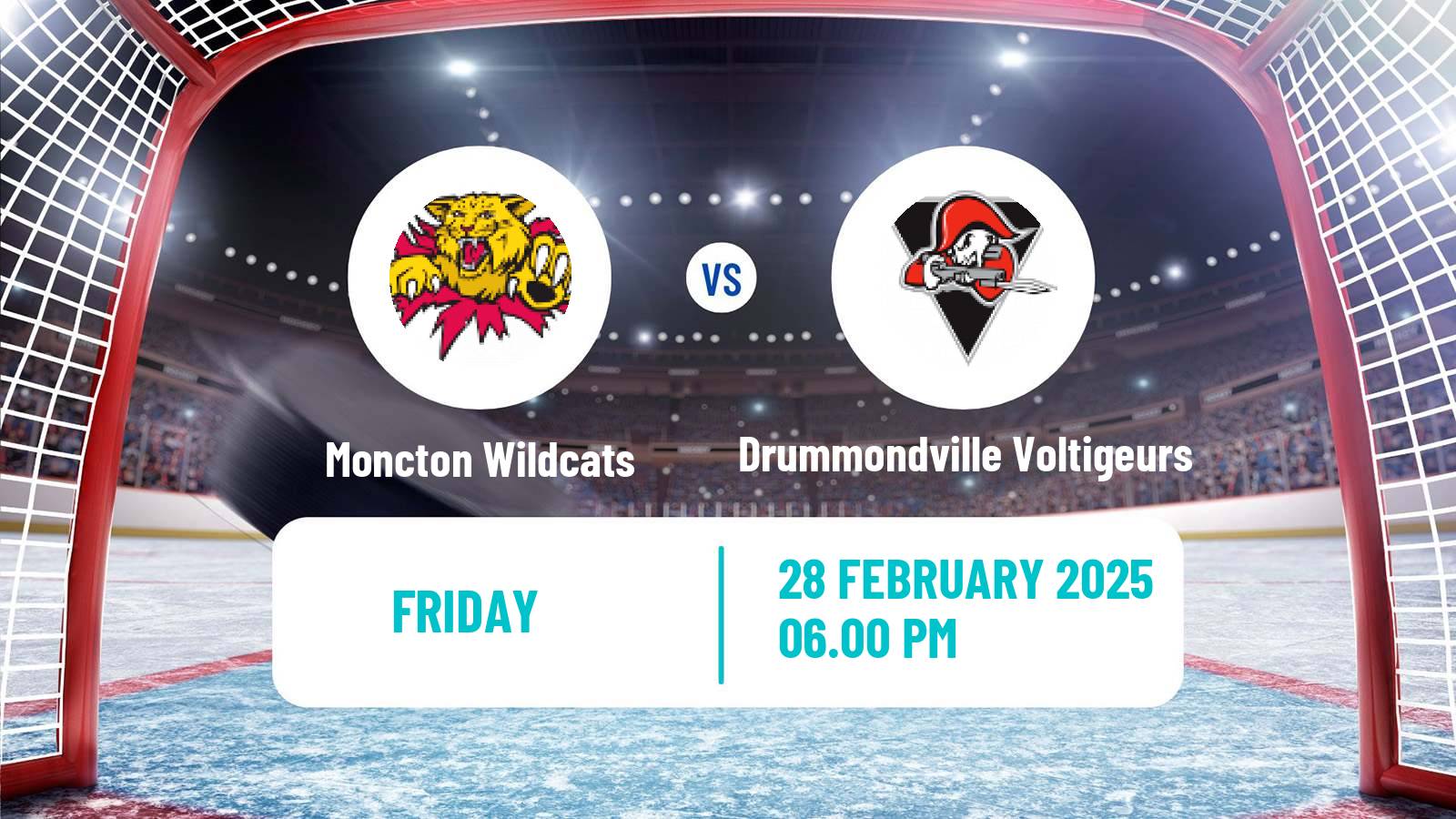 Hockey QMJHL Moncton Wildcats - Drummondville Voltigeurs