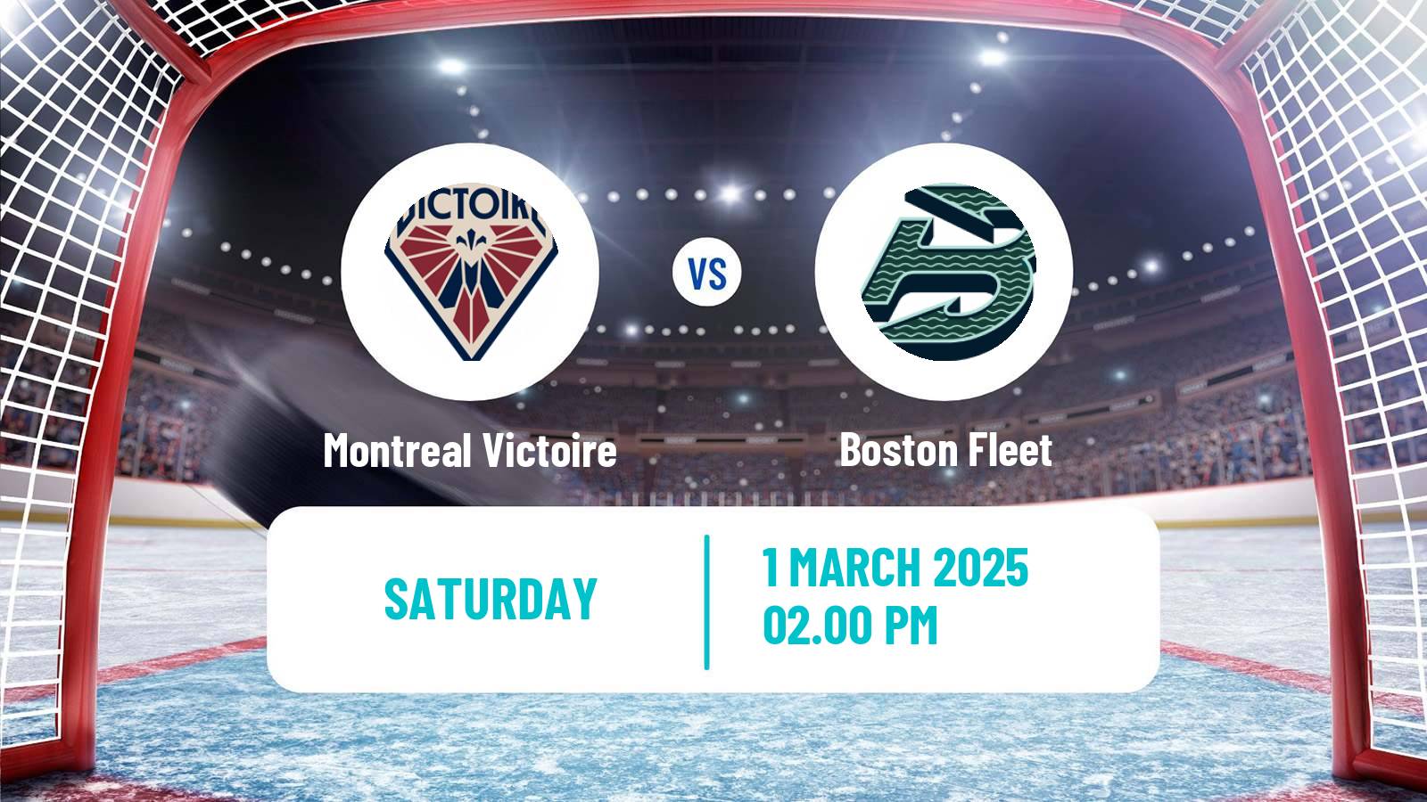 Hockey PWHL Women Montreal Victoire - Boston Fleet