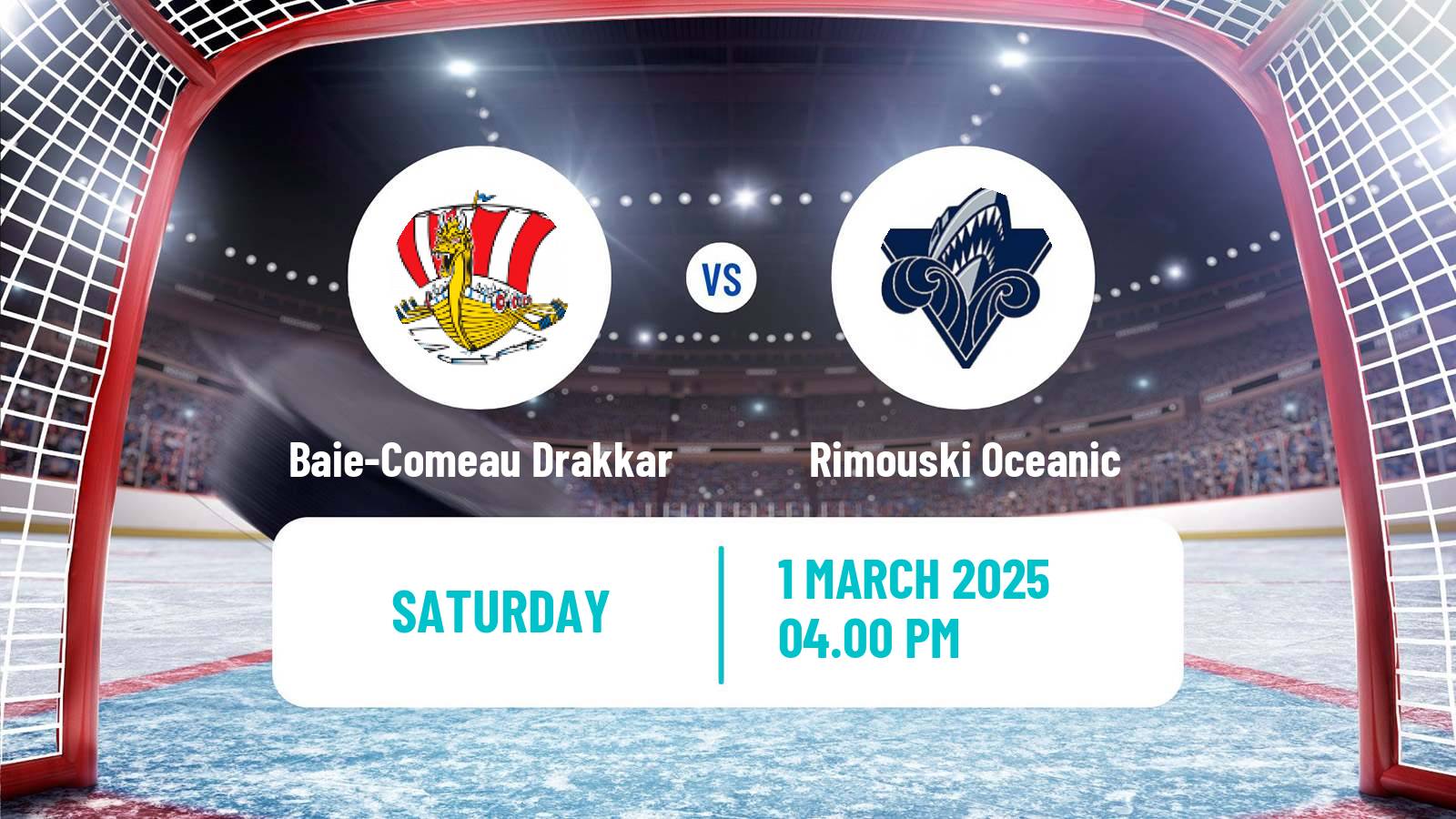 Hockey QMJHL Baie-Comeau Drakkar - Rimouski Oceanic