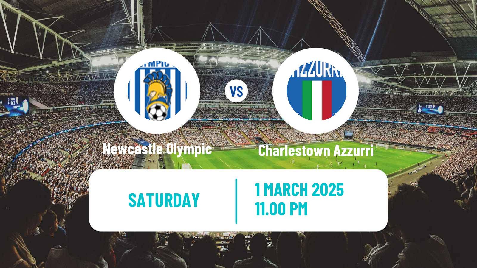 Soccer Australian NPL Northern NSW Newcastle Olympic - Charlestown Azzurri