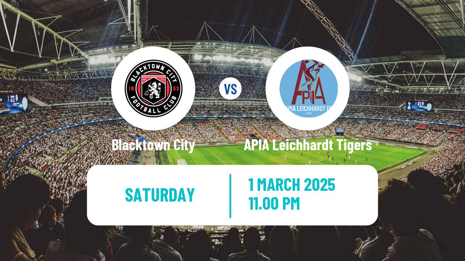 Soccer Australian NPL NSW Blacktown City - APIA Leichhardt Tigers