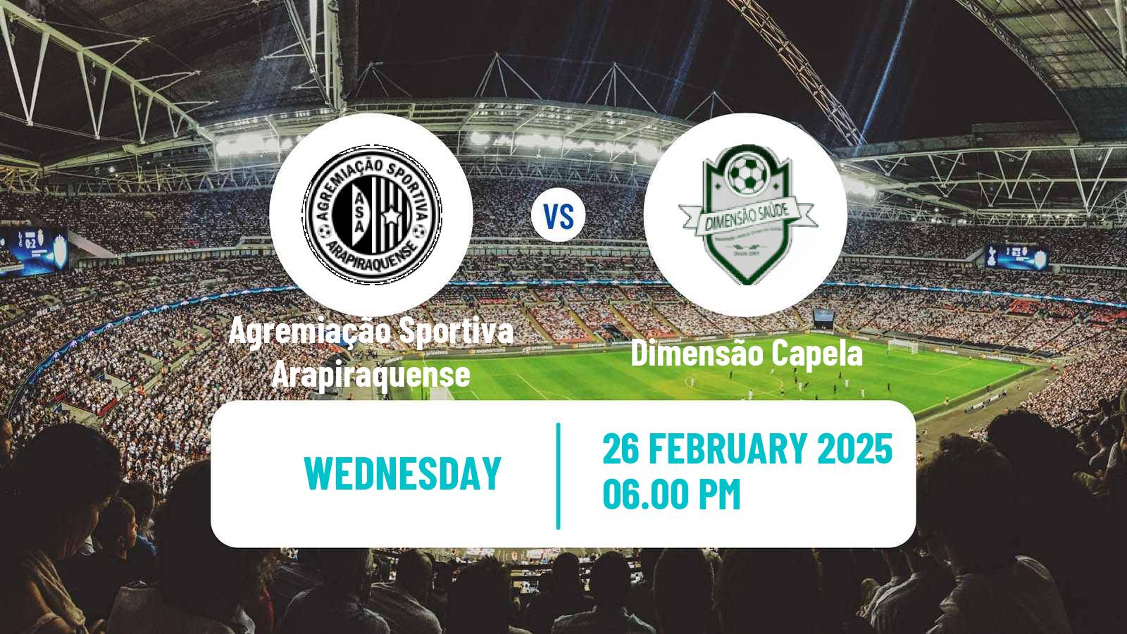 Soccer Brazilian Copa Alagoas Agremiação Sportiva Arapiraquense - Dimensão Capela