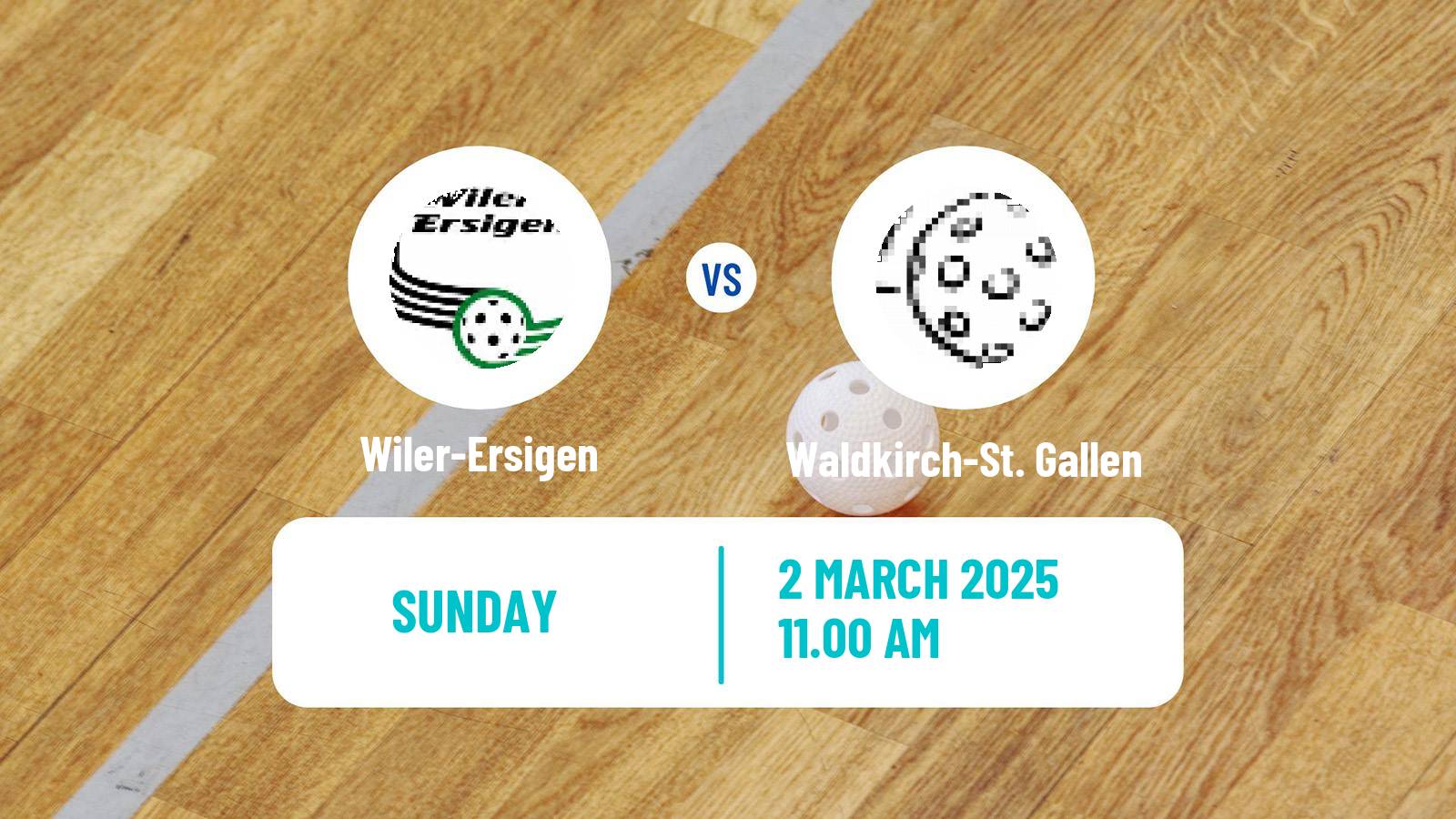 Floorball Swiss NLA Floorball Wiler-Ersigen - Waldkirch-St. Gallen