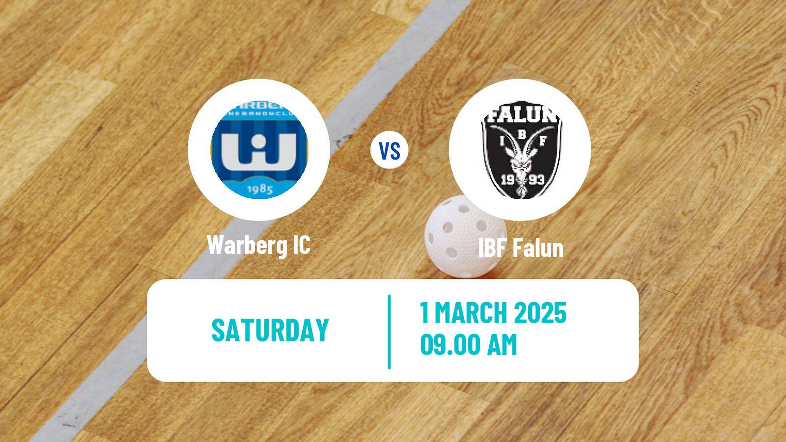 Floorball Swedish Superligan Floorball Warberg - Falun