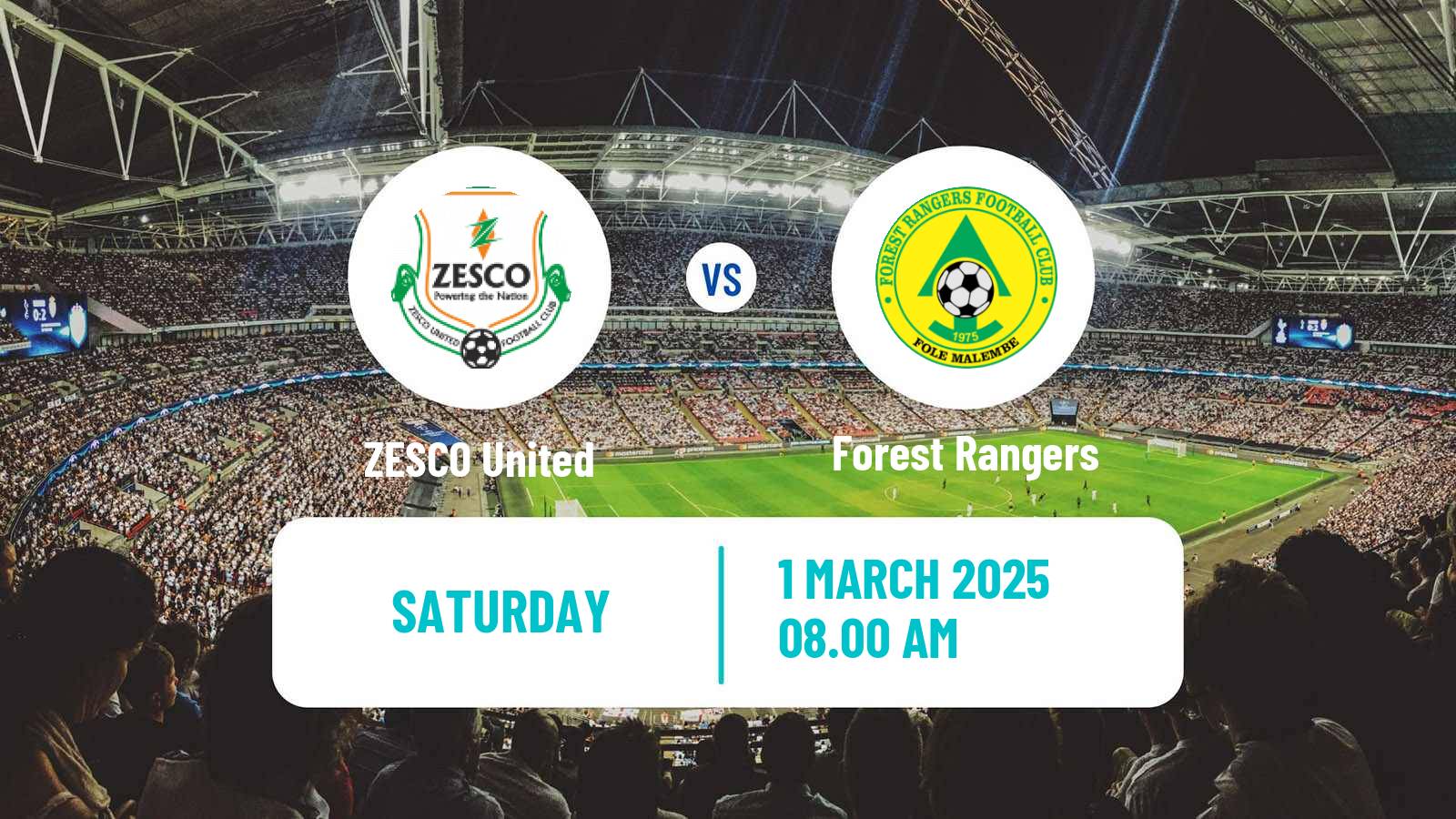 Soccer Zambian Premier League ZESCO United - Forest Rangers