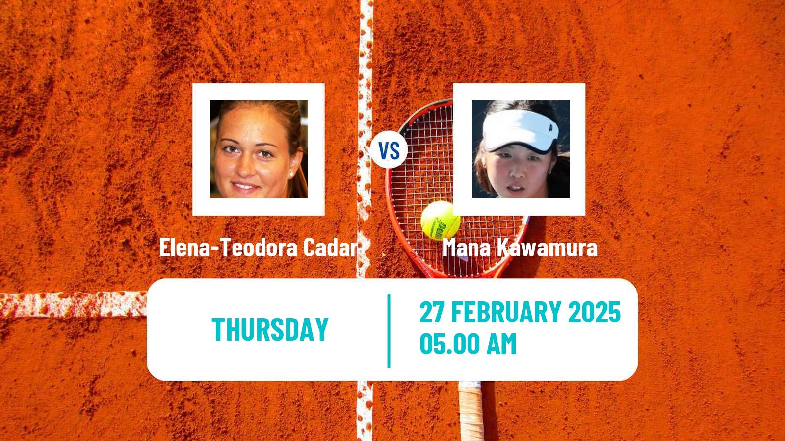 Tennis ITF W15 Sharm Elsheikh 5 Women Elena-Teodora Cadar - Mana Kawamura