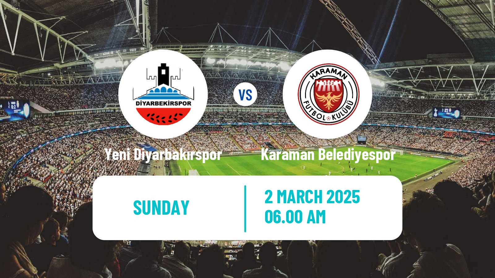 Soccer Turkish Second League Red Group Yeni Diyarbakırspor - Karaman Belediyespor