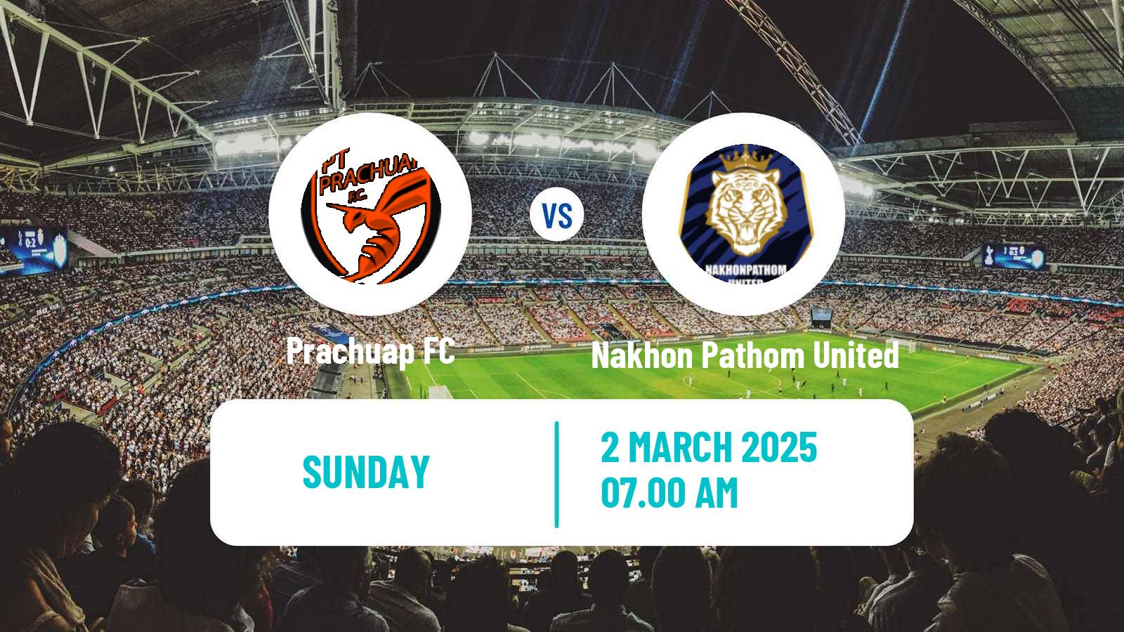 Soccer Thai League 1 Prachuap - Nakhon Pathom United