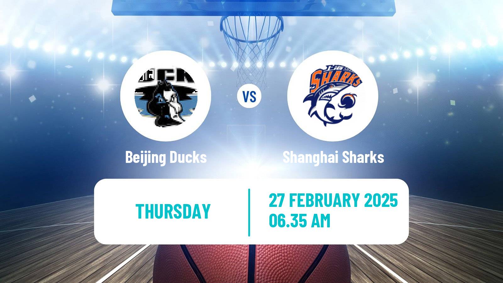 Basketball CBA Beijing Ducks - Shanghai Sharks