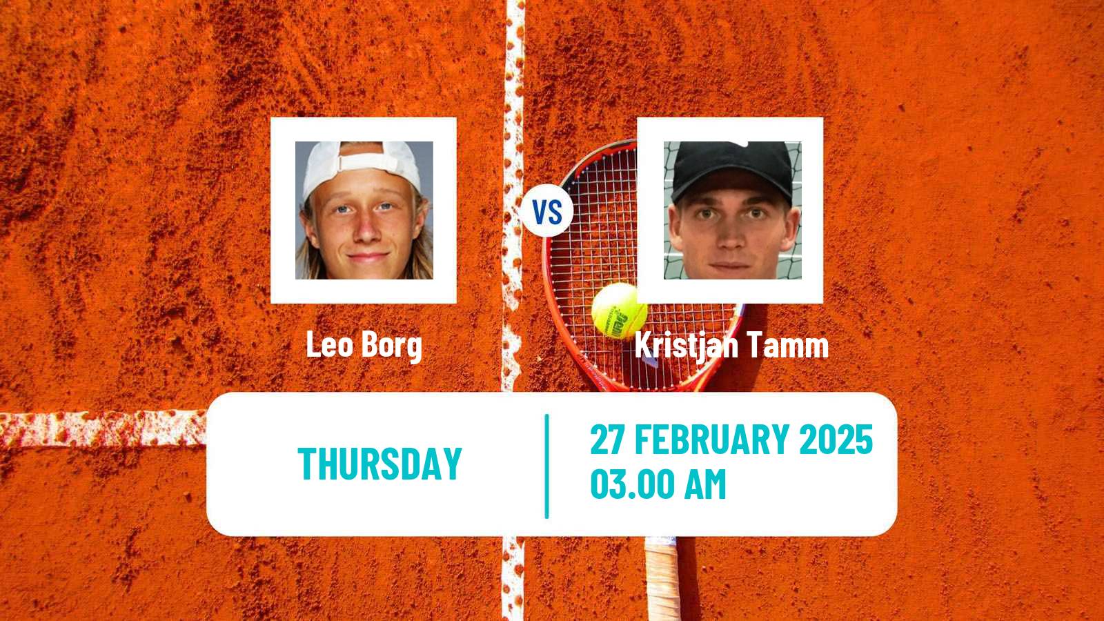 Tennis ITF M15 Sharm Elsheikh 5 Men Leo Borg - Kristjan Tamm