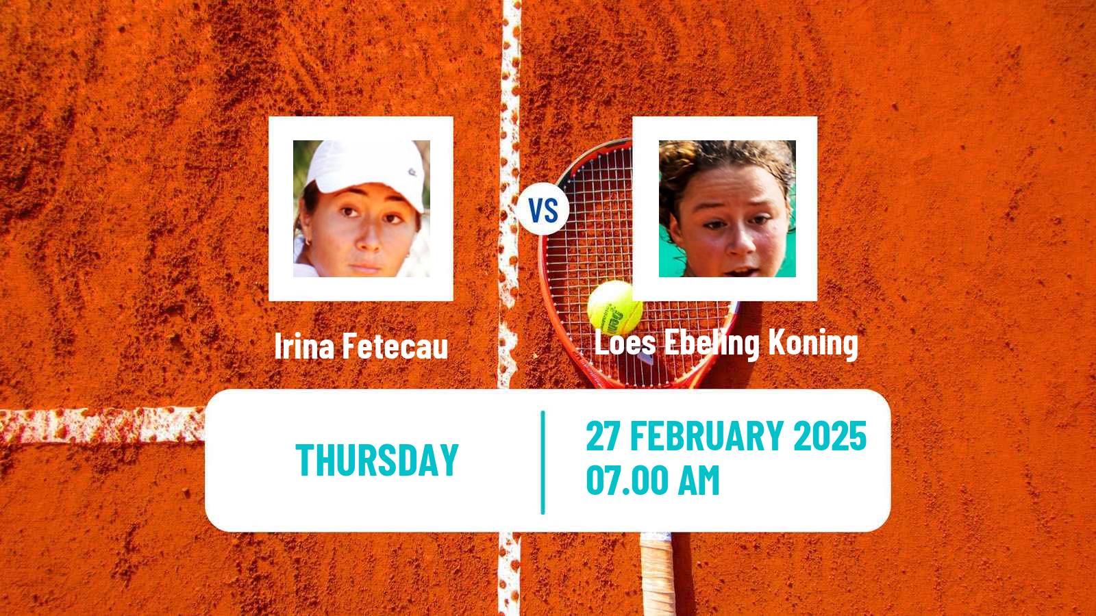 Tennis ITF W15 Manacor 3 Women Irina Fetecau - Loes Ebeling Koning