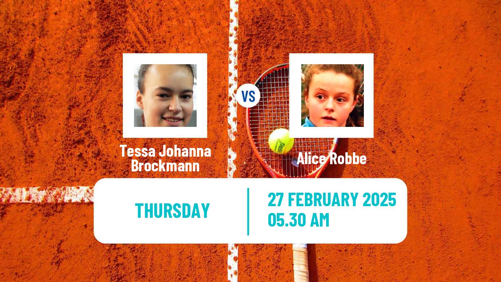 Tennis ITF W15 Manacor 3 Women Tessa Johanna Brockmann - Alice Robbe