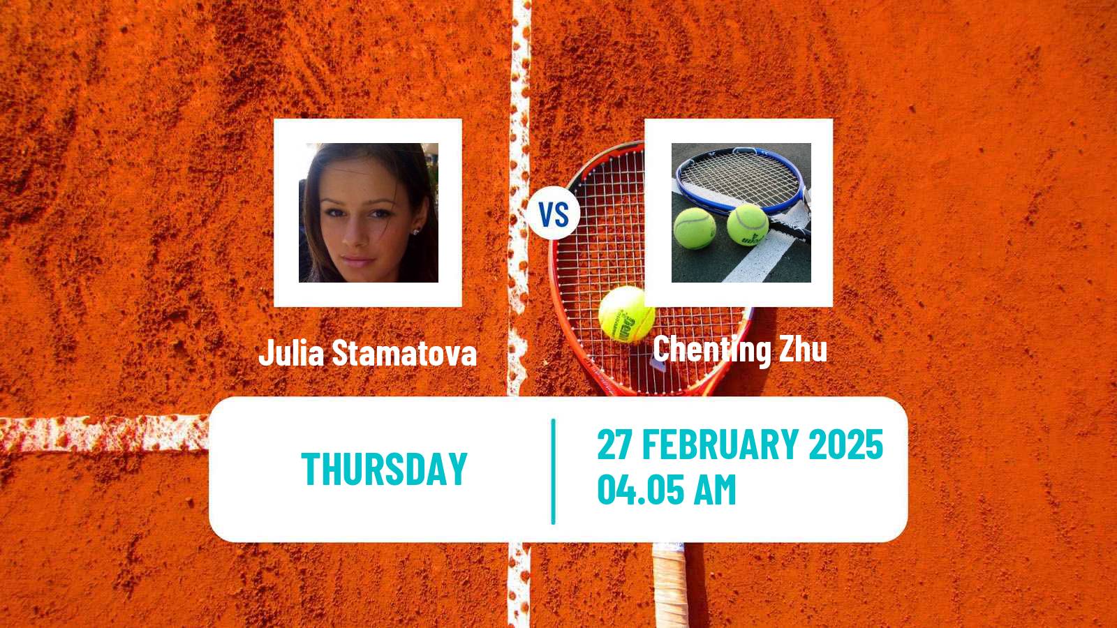 Tennis ITF W15 Sharm Elsheikh 5 Women Julia Stamatova - Chenting Zhu