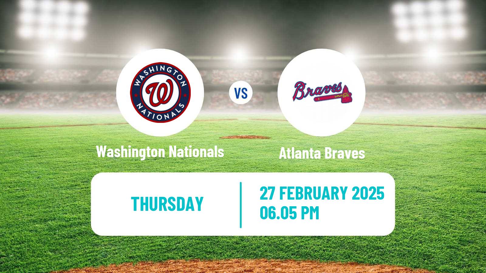 Baseball MLB Spring Training Washington Nationals - Atlanta Braves