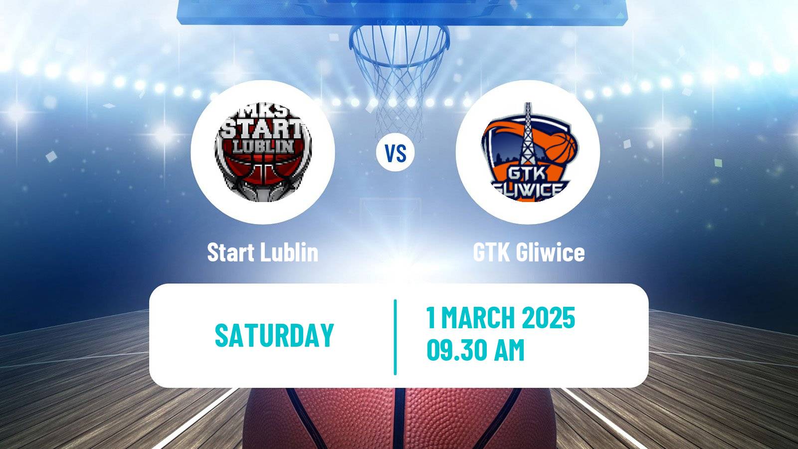 Basketball Polish Basket Liga Start Lublin - GTK Gliwice