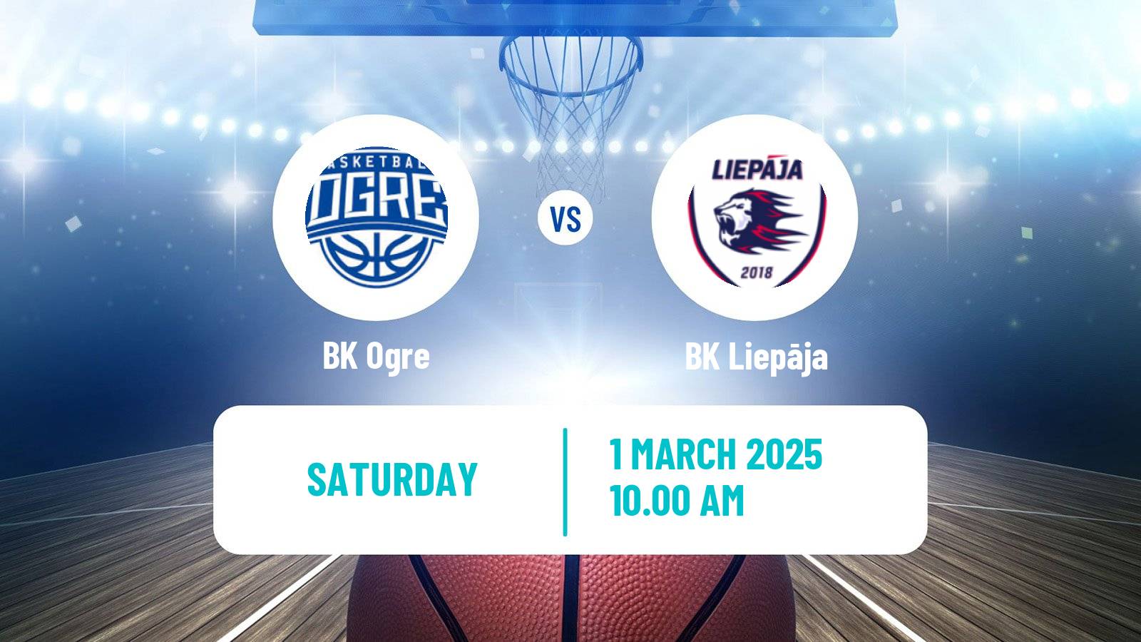 Basketball Estonian–Latvian Basketball League Ogre - Liepāja