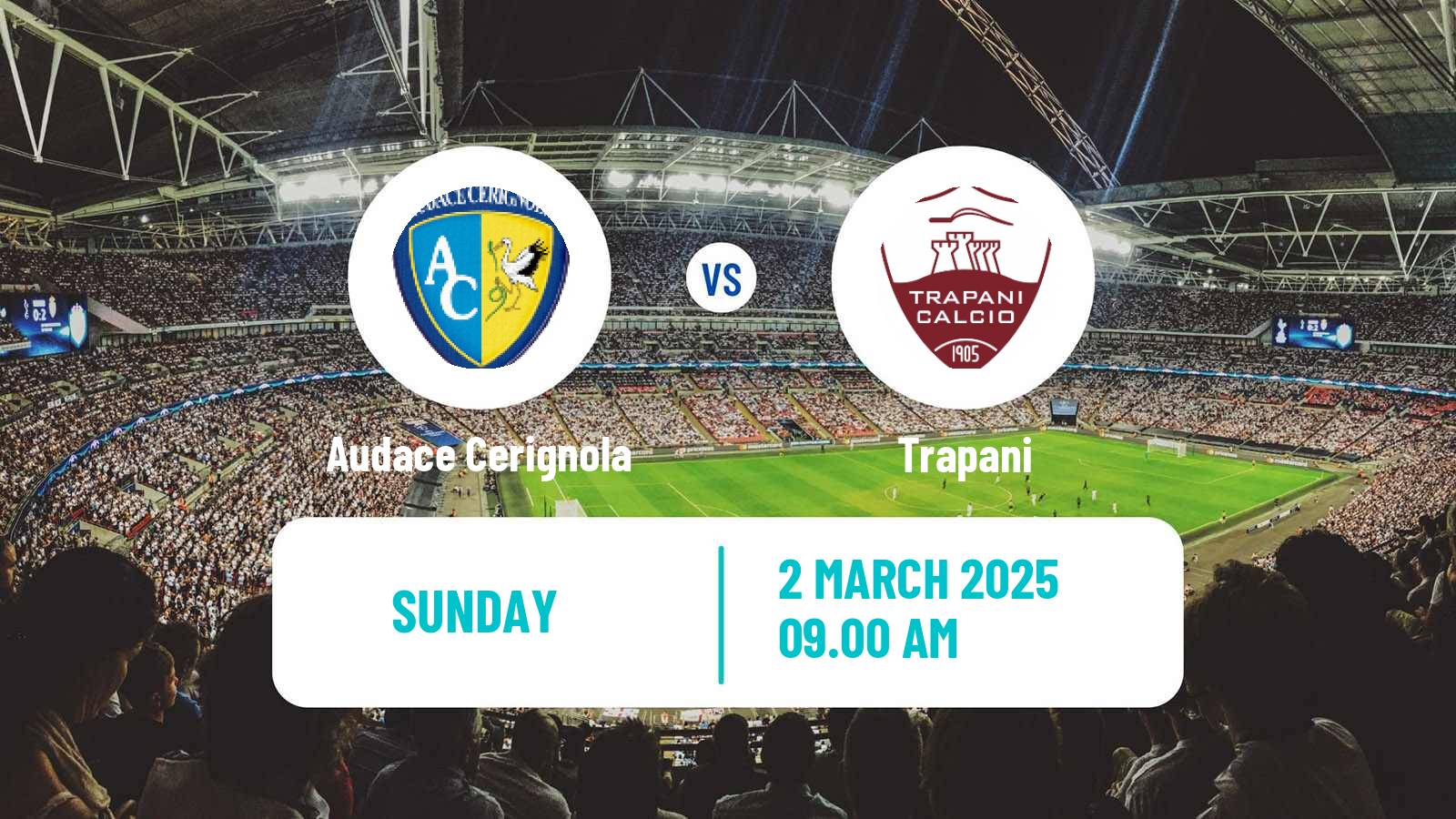 Soccer Italian Serie C Group C Audace Cerignola - Trapani